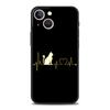 Кот Линия Черные Коты Чехол для Телефона Для iPhone 17 16 15 Pro Max 11 12 13 14 7 8 Plus SE 2020 X XR XS Чехол Мягкий Черный
