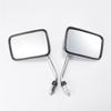 1 пара универсальных прямоугольных металлических стержней из АБС-пластика, зеркала заднего вида для мотоцикла, 10 мм, хромированное зеркало заднего вида для Honda