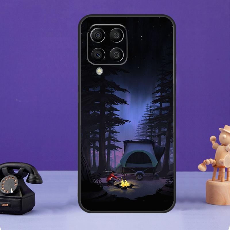 Чехол Nature Camping Art для Samsung Galaxy M55 M21 M31 M51 M12 M32 M52 M20 M13 M23 M33 M53 M14 M34 M54 M30s