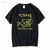 Футболка Flipper Still Rules Okay Мужская Лицензированная Рок-н-ролл Музыкальная Группа Черная с длинным или коротким рукавом винтажная Выстиранная