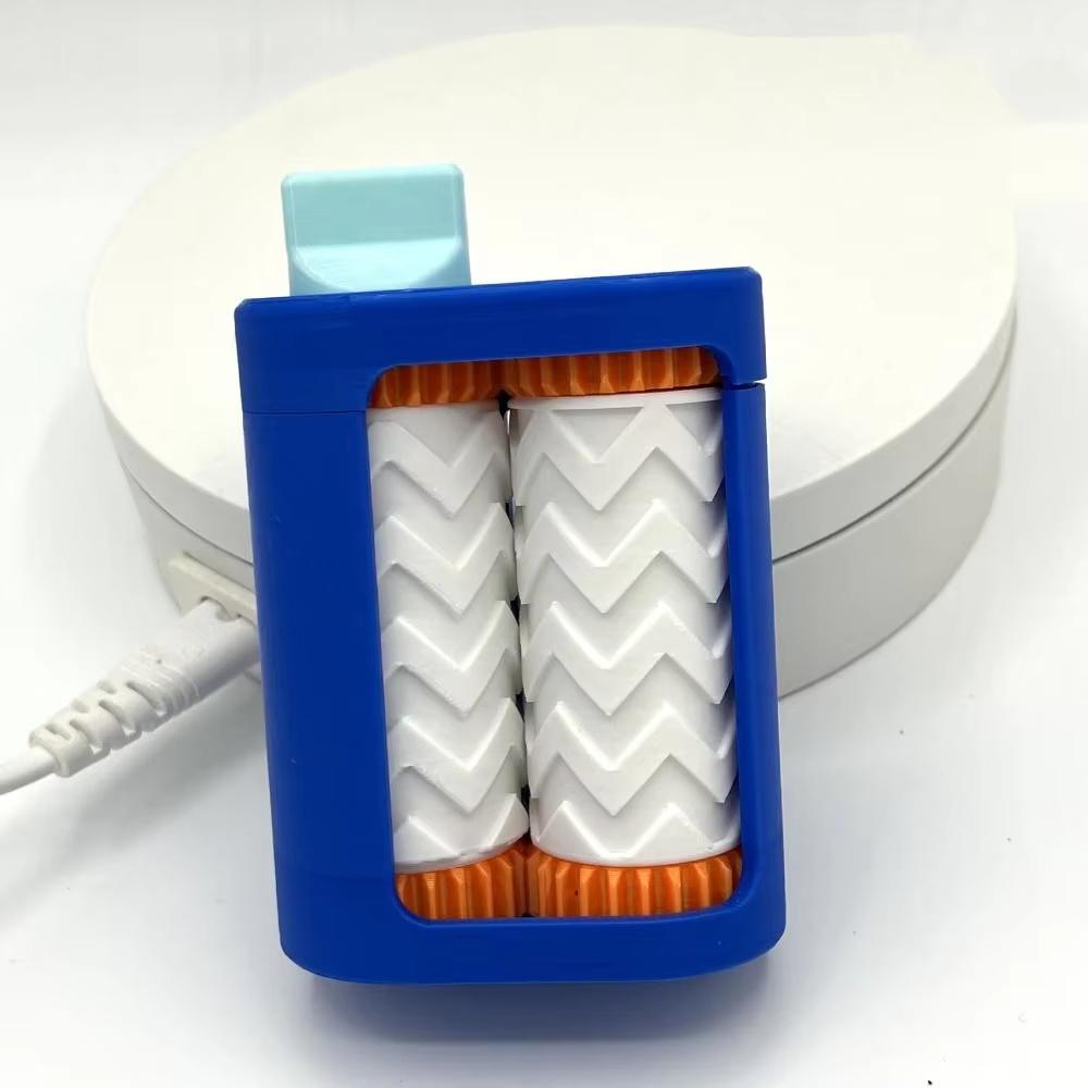 Handheld Card Embosser, Dual Roller 3D Texture Printer for Business Cards and Craft Projects