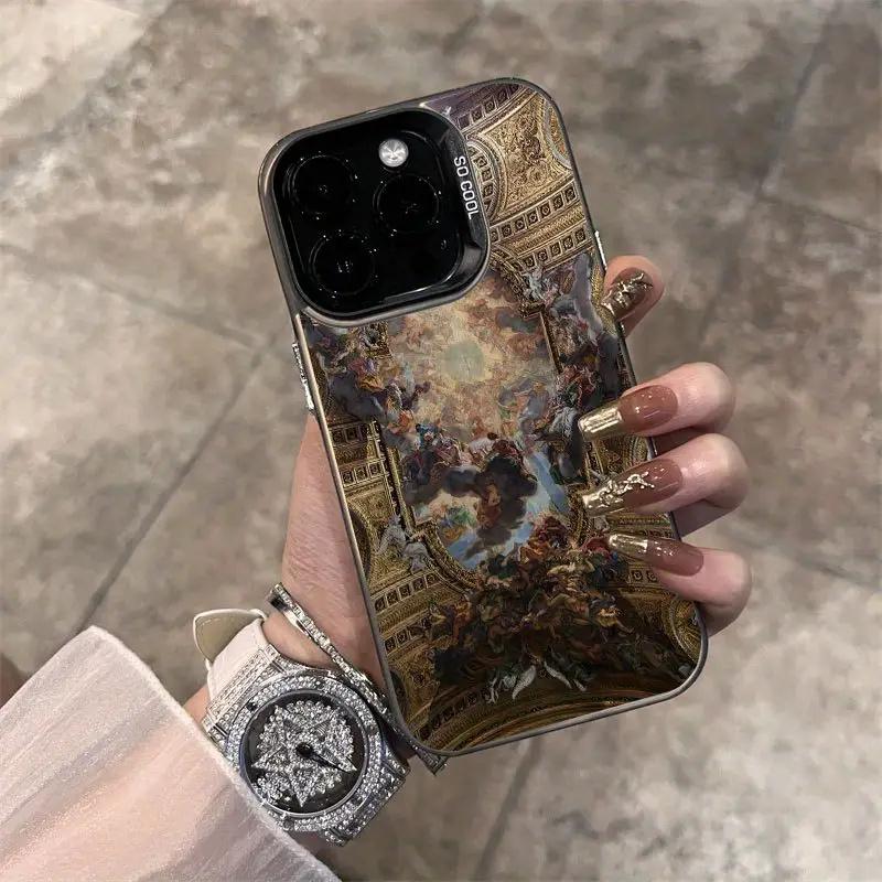 Чехол для телефона с ретро-коллажем «Любовь и цветы» для iPhone 17 16 16E 15 14 13 12 11 Pro Max X XR XSMAX 8 7 Plus, противоударный чехол