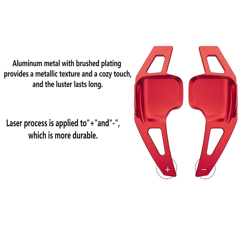 Красные алюминиевые накладки-удлинители подрулевых лепестков для BMW