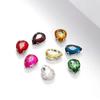 50Pcs/Pack Teardrop Shape Glitter Sewing Rhinestones Diamond Beads Ornament  For Needlework
