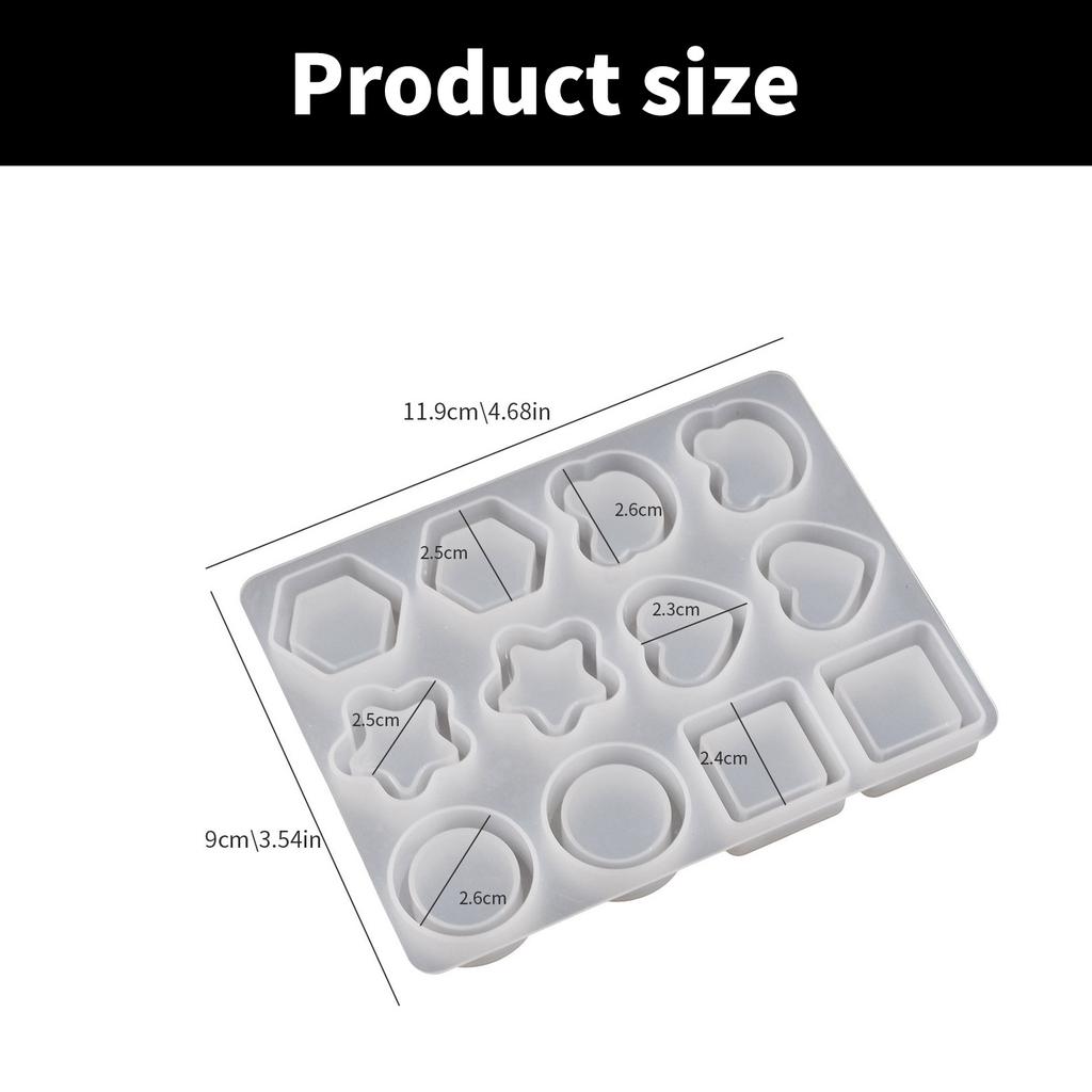 Креативная круглая шестиугольная прочная силиконовая форма в форме звезды и сердца, аксессуар для поделок, эффект потока песка, простота в использовании