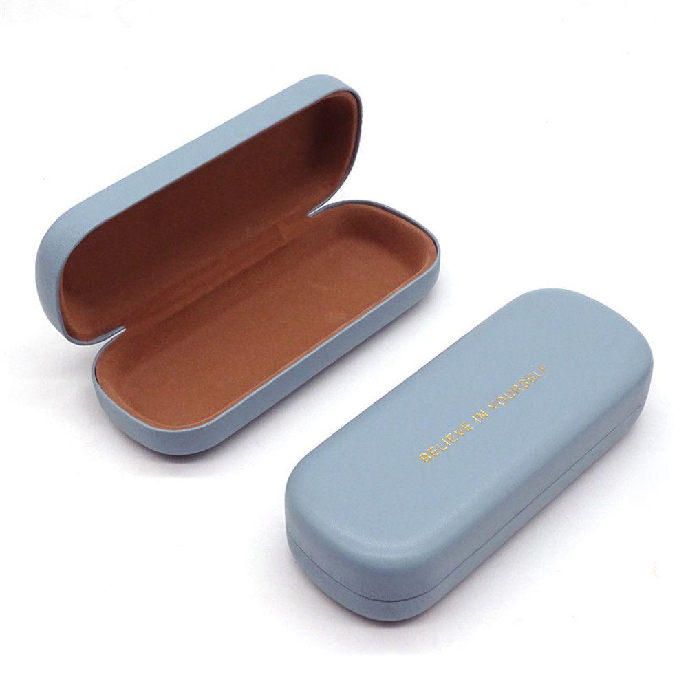Women Men Portable Waterproof Eyeglasses Case Large Capacity Glasses Box PU Leather