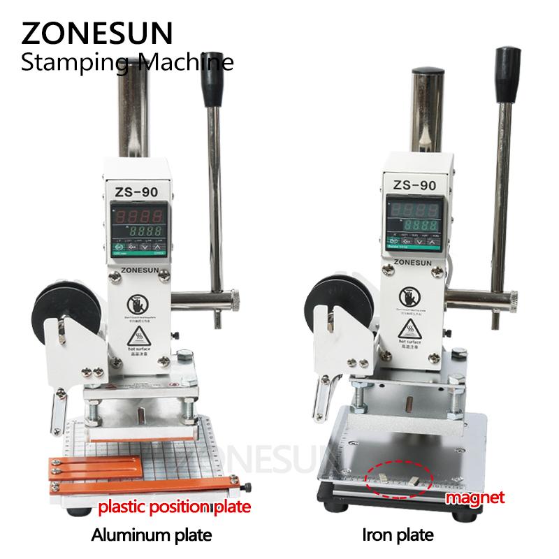 ZONESUN Машина для горячего тиснения фольгой ZS-90 для ПВХ-карт, кожи, бумаги