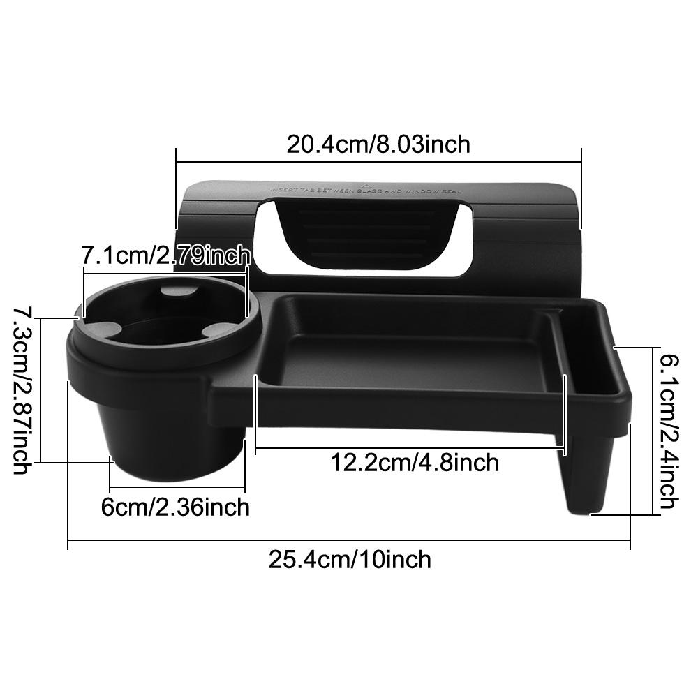 Water Cup Holder Side Hanging Storage Rack Space-Saving Car Handle Pocket Tray Bottles