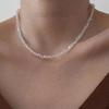 Light Luxury Multi Cut Glass Crystal Necklace Korean Collarbone Chain Women's Neck Chain