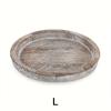 Handmade Storage Tray Desserts Snacks Hotel Restaurant Wedding Display DIY Round Wooden Tray Fruits Sundries Accessories