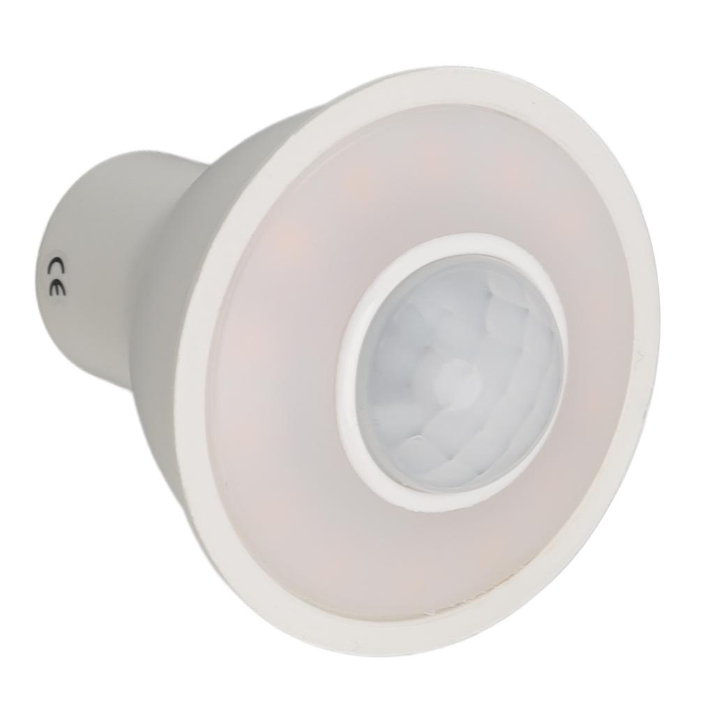 GU10 Light Bulb Infrared Human Induction Replacement Bulb for Ceiling Corridor Porch Lamp Warm