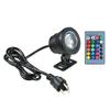 AC85-265V 10W RGB LED Underwater Light Submersible Lamp with Remote Control 16 Colors Changing