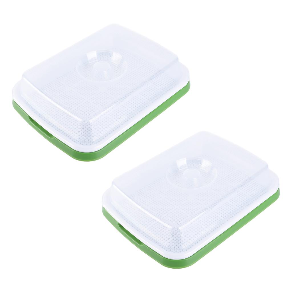 Sprouting Tray Transparent Lid Dense Small Holes Fine Workmanship Plastic Material Seed Sprouter