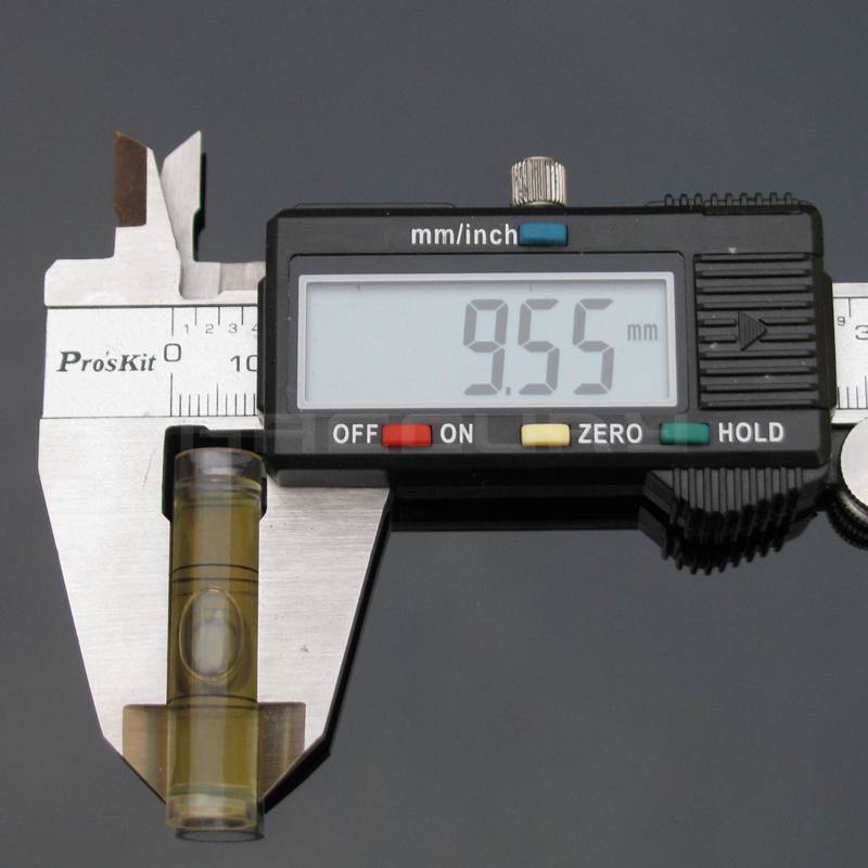 9.5*40mm Plastic Tubular Bubble Level Yellow Blue Green Red Color Water Level For Po Frame Household DIY