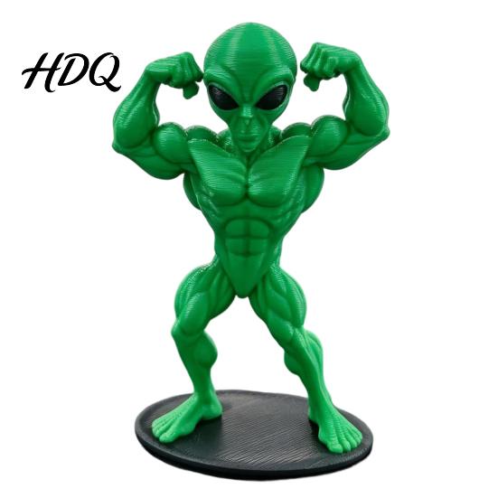 Фигурка инопланетянина Новинка Статуэтка 3D-печатная Мускулистая фигурка для украшения офиса