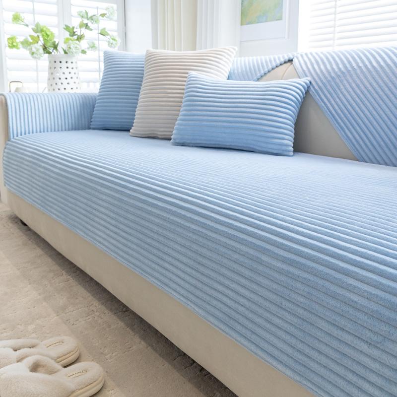 Имитация кролика плюшевая утолщенная зимняя диванная подушка нескользящая кожаная подушка для дивана тканевое полотенце