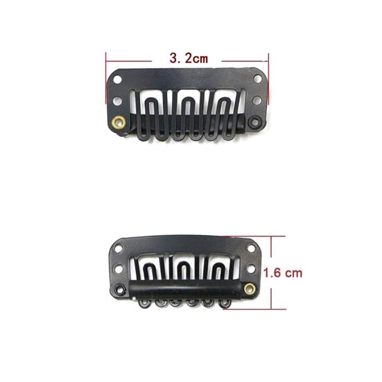 50 шт./компл. 6-зубчатый нескользящий невидимый парик для наращивания искусственных волос с фиксацией защелкивающимся зажимом