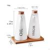 Ceramics Dispenser Bottle Set Olive Oil Container Home Use Modern Leakproof Premium for Cooking