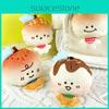 Flip Bread Doll Plush Toy Soft Fill Keychain Backpack Decorative Gift Pendant