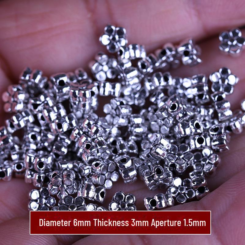 Бусины из тибетского серебра в форме цветка: Аксессуары для подвесок и браслетов своими руками