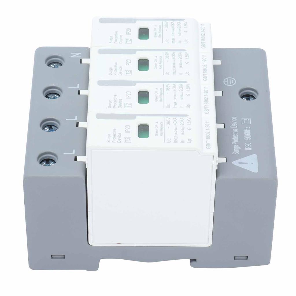 Устройства защиты от импульсных перенапряжений BERM Защитник от перенапряжений Домашний 4P 40 кА УЗИП 2 уровня BEMLY40 220 В 380 В