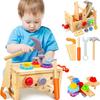 SUITSMILE Carpenter Toy Educational Toy 3 Years Old 4 Years Old Montessori Toy STEM Educational Pretend Play Wooden Toy 6 Years Old Boys Girls