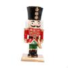 Taper Candle Holder Stand Collectible Resin Craft Nutcracker Ornament Candlestick for