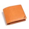 Leather Craftsman Dualline Wallet Bifold Genuine Leather Tochigi Leather Sasamachi Bifold Wallet with Coin Purse DU020 CA Men's (Caramel)