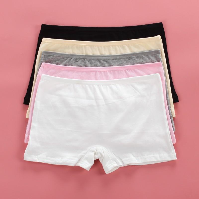 Teenage Girl Boxers Cotton Young Girls Pantie Breathable Cotton Underpants Girl Comfortable Shorts