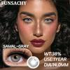 FUNSACHY 1 пара цветных контактных линз для глаз, натуральные модные линзы, серые зрачки, голубые линзы для глаз, косметика, мягкие контакты