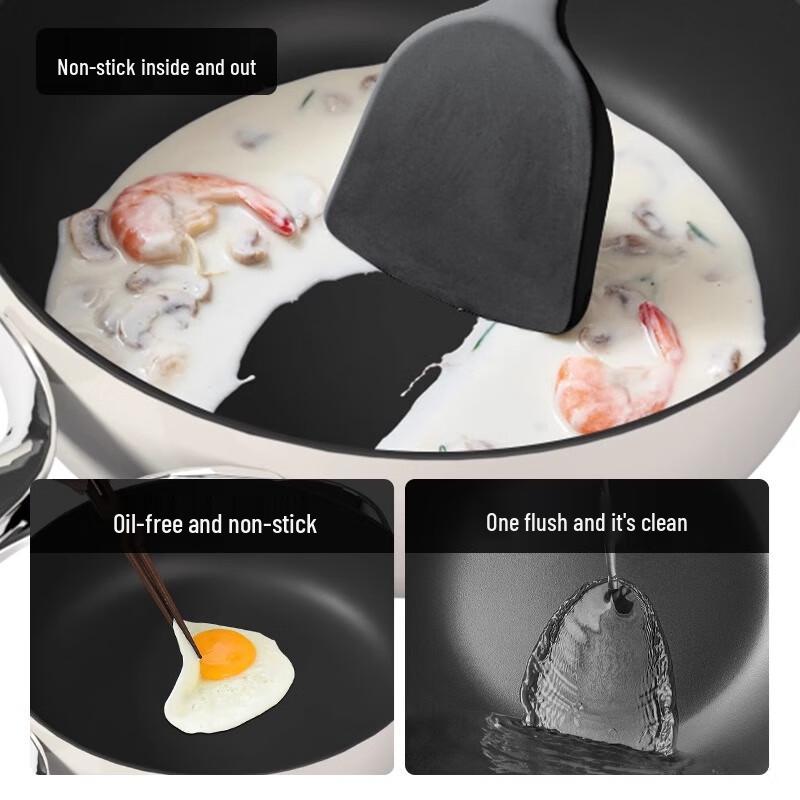 Wenlun Mountain Ribbon Ceramic Non-Stick Multi-Cooker Pot