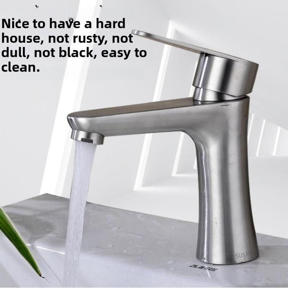 Rust-proof Single Cold Basin Sink Faucet Anti-Leakage Lavatory Vanity Sink Tap  Toilet Diverter