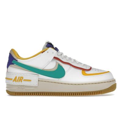 Air Force 1 Shadow Multi-Color Женские кроссовки Белый Саммит-Белый Нептун-Зеленый CI0919-118