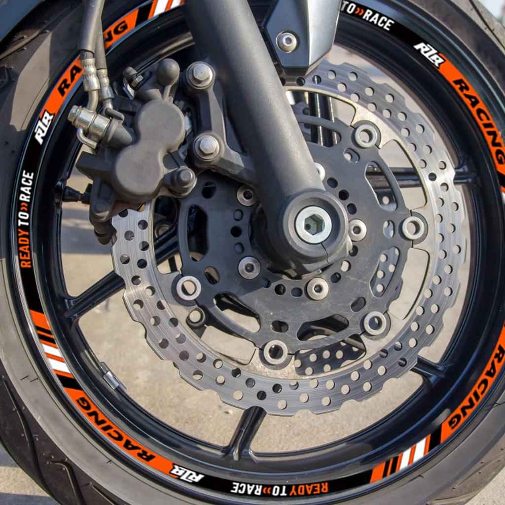 Светоотражающие наклейки на колеса мотоцикла Полосы на обод Декали 17" Аксессуары для ступицы Для мотоцикла Ready To Race 250 690 790 890 RC390