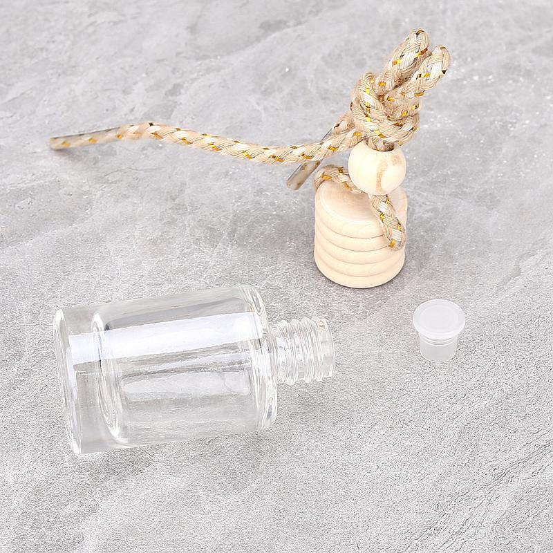 5/8/10Ml Car Hanging Glass Bottle Air Freshener Empty Bottle Aromatherapy Pendant Diffuser Car Decoration Aromatherapy Ornament