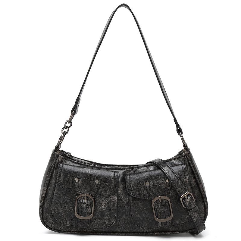 Осень Зима Новая Винтажная Сумка Под Мышку Женская Модная Трендовая Высококачественная Сумка-Полумесяц Популярная На Плечо