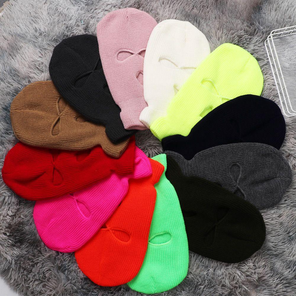 Лицо Шапка Вязаная Теплая Балаклава Теплая Дышащая Маска Для Лица Защита Шеи Зимняя Шапка