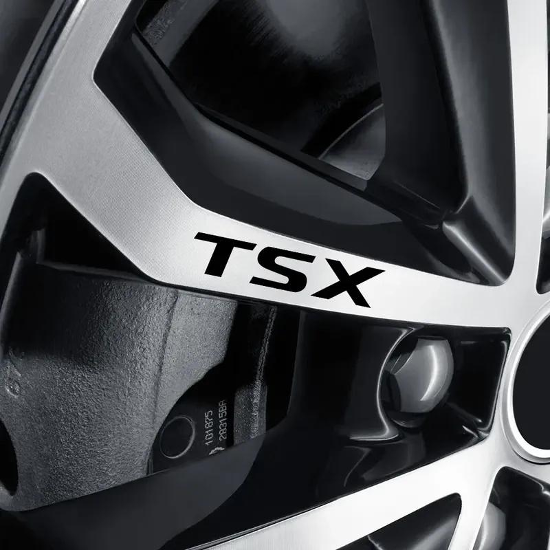 4 шт. Наклейки на диски автомобиля для Acura MDX TLX RDX TL TSX ILX TLX-L ZDX RL RLX N Sport Автомобильные аксессуары, декоративные наклейки на экстерьер