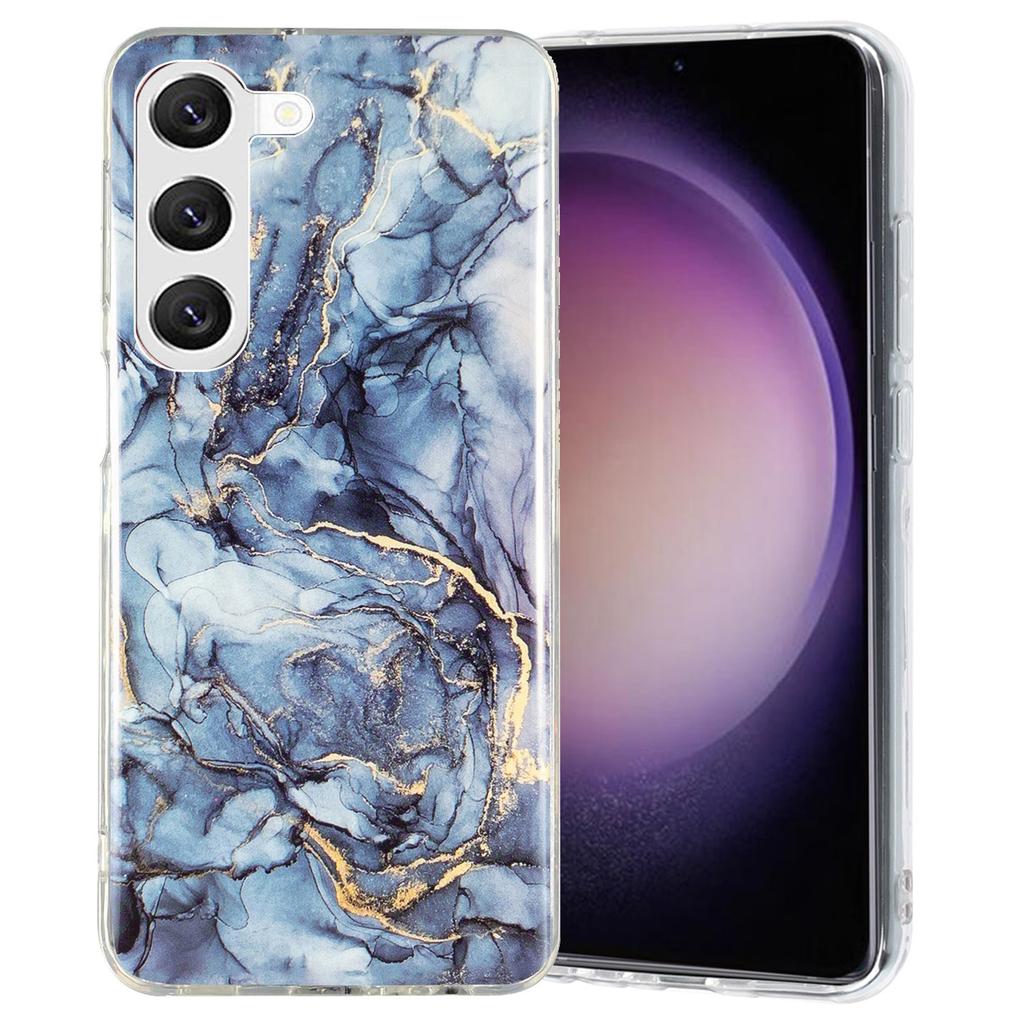For Samsung Galaxy S23 IMD Marble Pattern TPU Case Shockproof Back Protector Phone Cover
