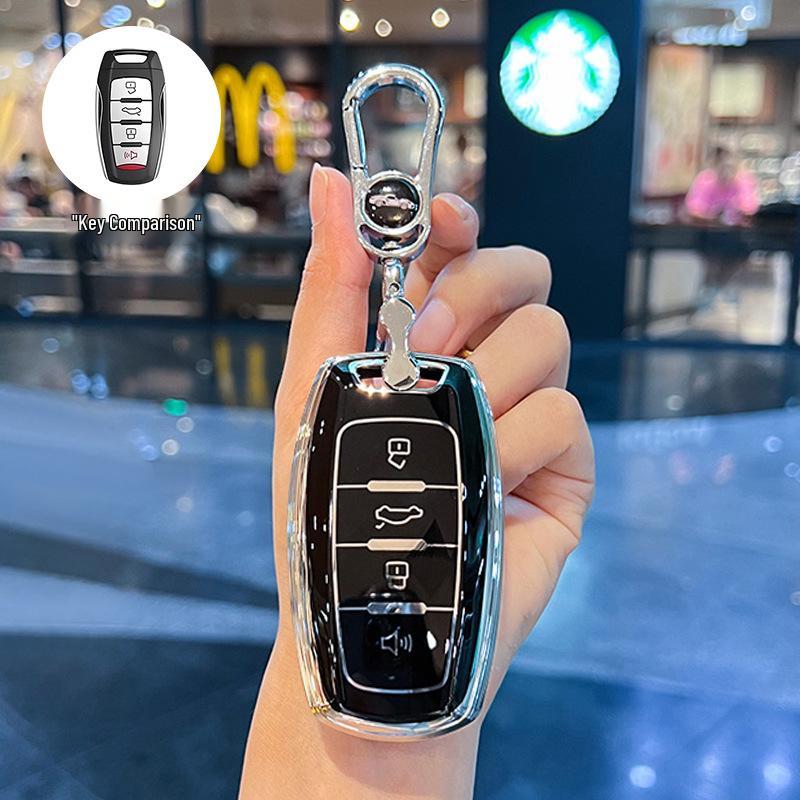 Чехол для ключа для Haval Big Dog 2024: Подходит для 23-мм корпуса Chitu H6, 22-мм пряжки New H9, 19-мм корпуса Old M6 - Простой дизайн