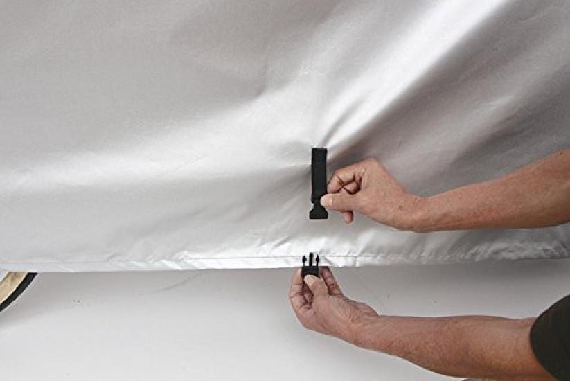 MARUTO 300D Cycle (Denier) Cover, Silver, Medium, 300DCC-OKM