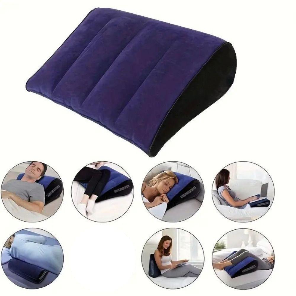 Blue+Black Magic Cushion PVC Inflatable Pillow New Relax Cushion Home