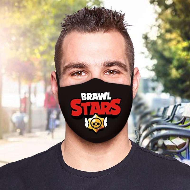 Игры Brawl Stars Leon 3D печать унисекс Пылезащитная маска модные ветрозащитные уличные забавные маски для рта
