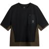 Футболка Wade Series Letter Loose Round Neck с коротким рукавом, мужские топы, черные AHSUE13-1