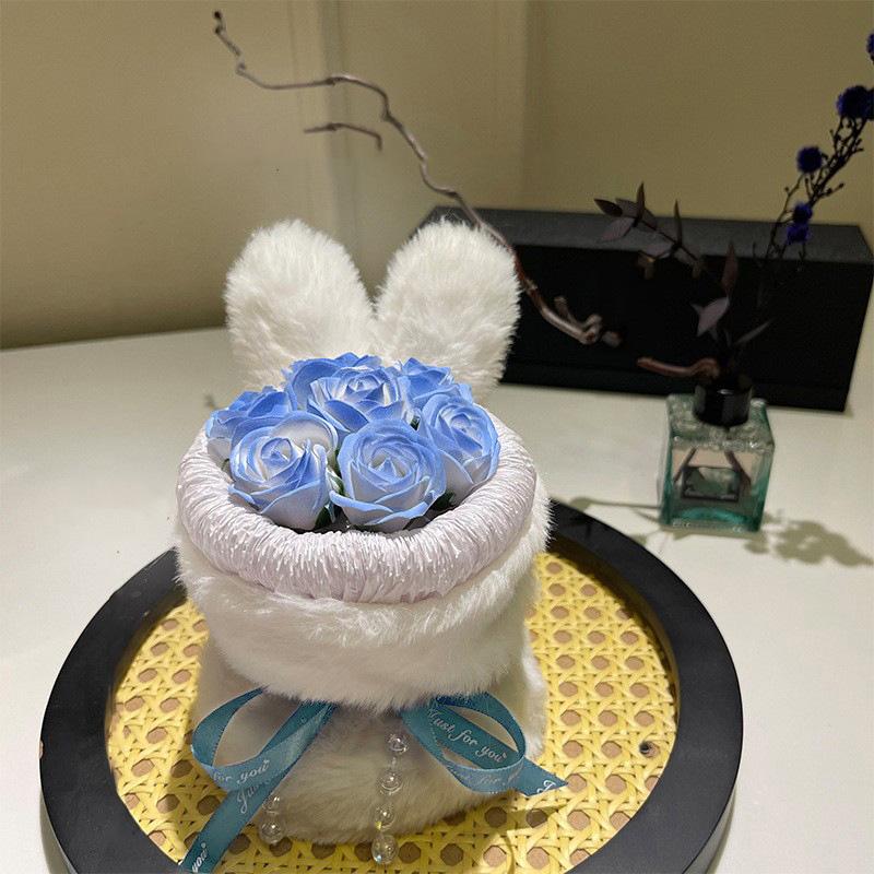 Мыло Цветок Домашние Свадебные Украшения Ароматические Навсегда Кроличьи Уши День Матери Подарок На День Рождения