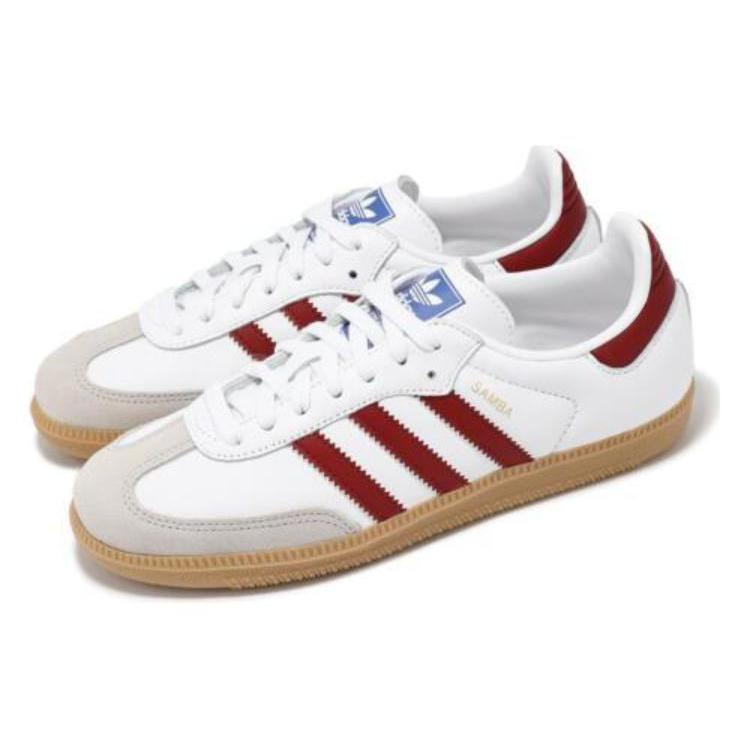 Мужские Adidas Originals Samba Og 'White Burgundy Gum' IF3813