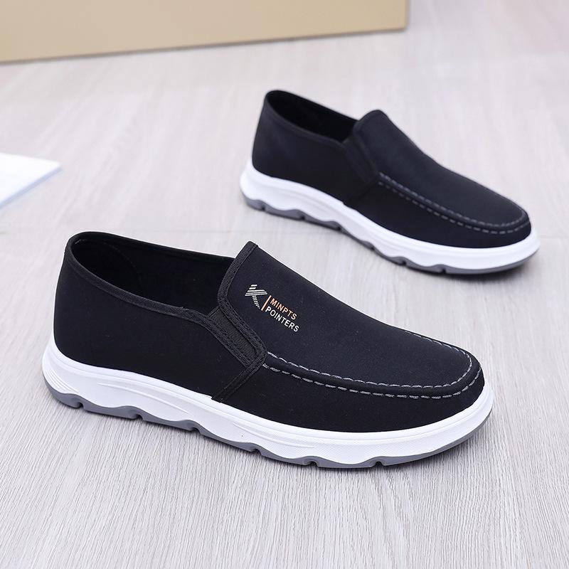 Старые ******* парусиновые туфли мужские ****** дышащие парусиновые туфли s**t подошва нескользящие для мужчин среднего и пожилого возраста обувь для отца удобная для вождения