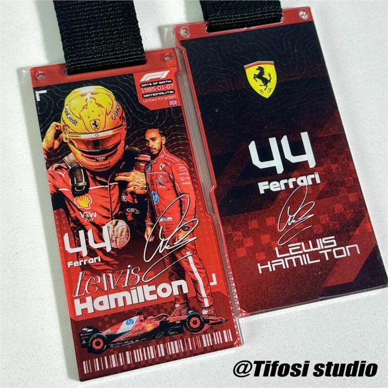 F1 Ferrari Racing Driver Pass Pendant Charles Leclerc Max Verstappen Car Fans Enthusiast Collection Exquisite Gift Accessories HL6