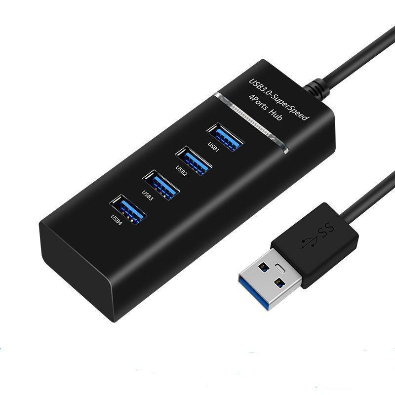 USB 2.0 Хаб-разветвитель с 1 на 4 порта и кабелем 1,2 м для расширения ноутбука/настольного компьютера