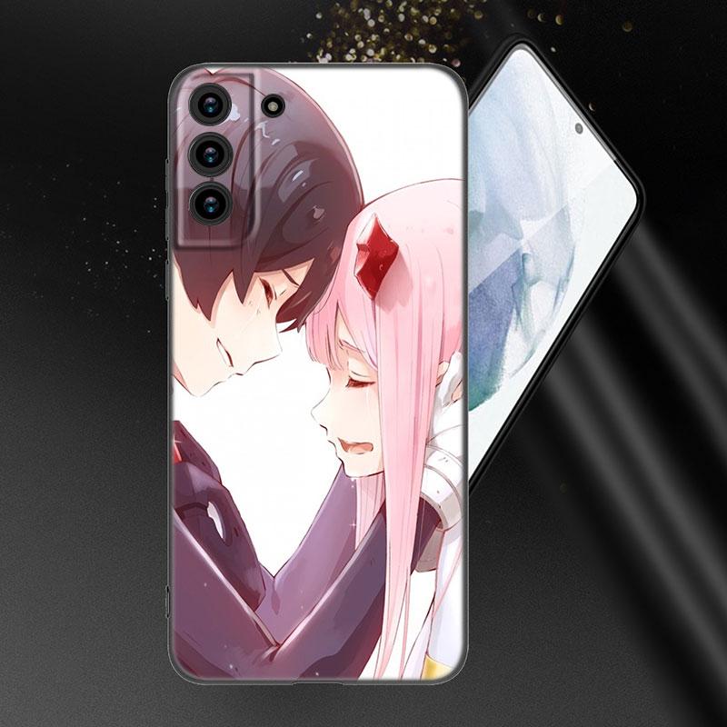 Аниме Зеро Два Милый Черный Силиконовый Чехол для Телефона для Samsung Galaxy S23 S21 S20 FE S24 S22 Ultra S10E S10 S9 S8 Plus